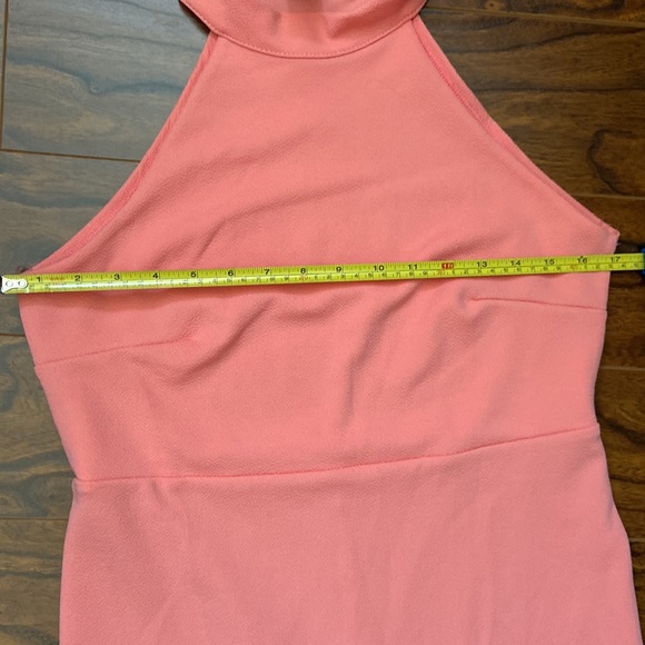 Milly Penzance peach sleeveless bodycon dress in size L - Picture 8 of 9